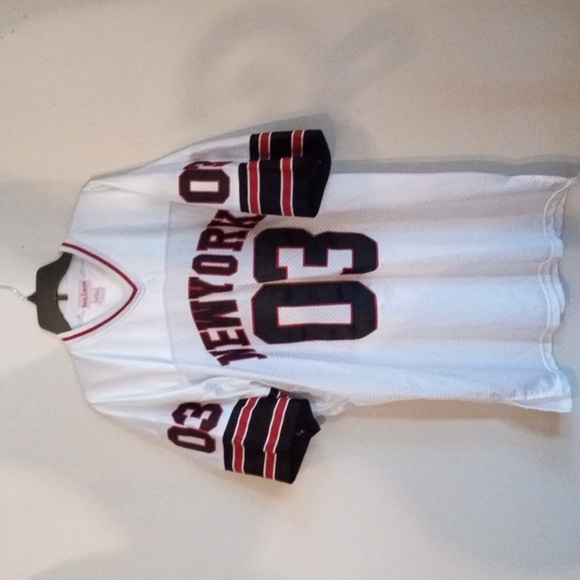 New York #03 Jersey XL, White , Black and Red - Picture 1 of 12